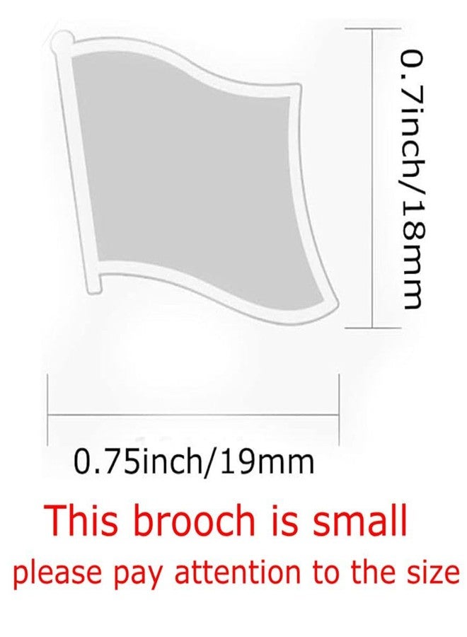 vmcoatdu Haiti Flag Backs Locking Pin Keepers Locking Clasp Pin Badge International Travel Brooch Metal Alloy Souvenir Pin 0.75x0.7 Inch Small Pin (Haiti) - Image 2
